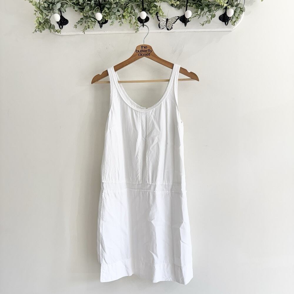 Banana Republic White Sleeveless Tank Dress Size 4 ZZ